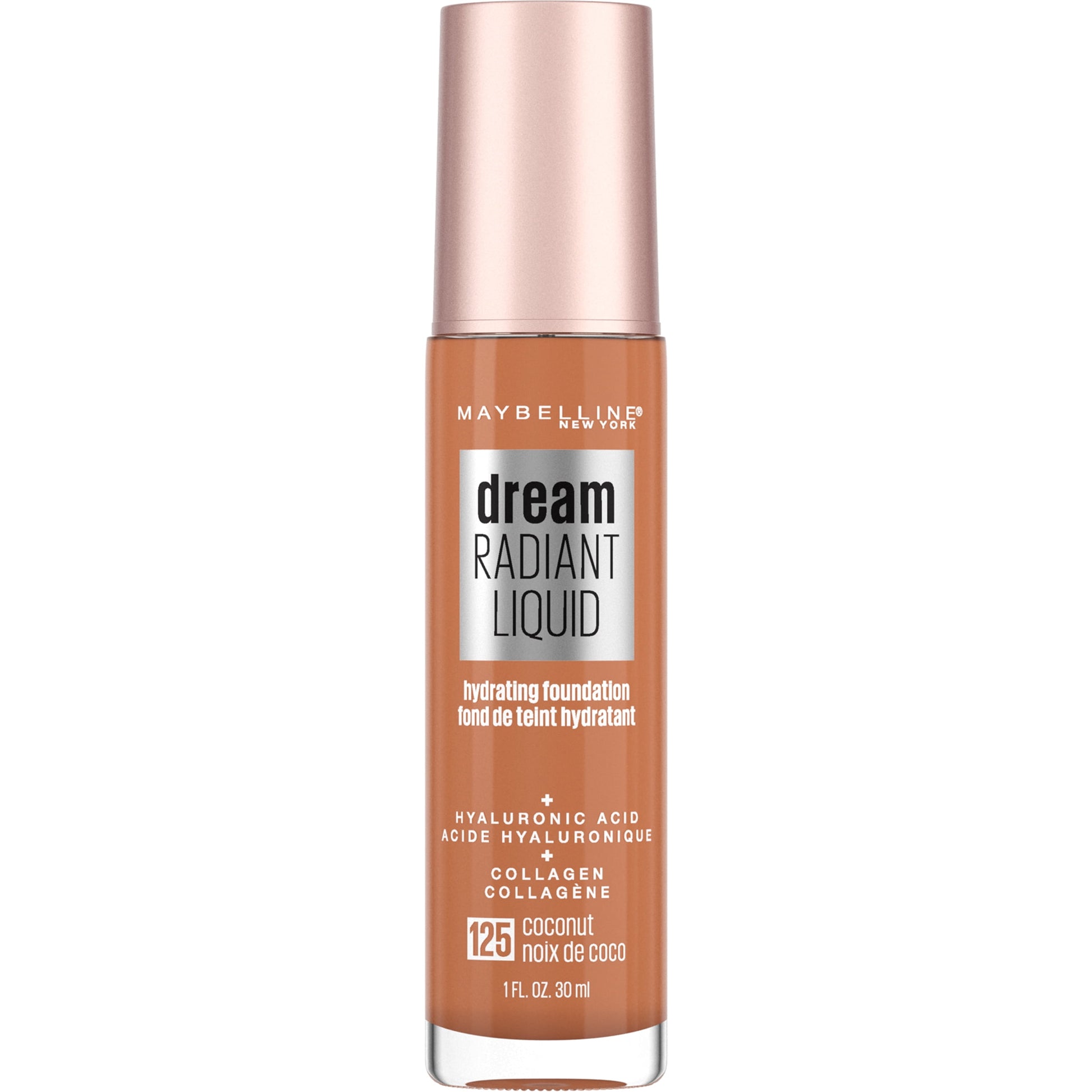 Maybelline Dream Radiant Liquid Medium Coverage Hydrating Foundation, Coconut, 1 fl. oz.
