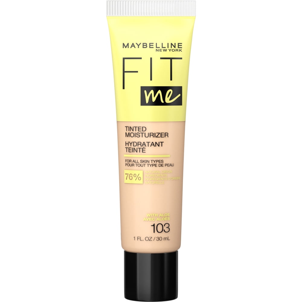 Maybelline Fit Me Tinted Moisturizer, Natural Coverage, Face Makeup, 103, 1 fl. oz.