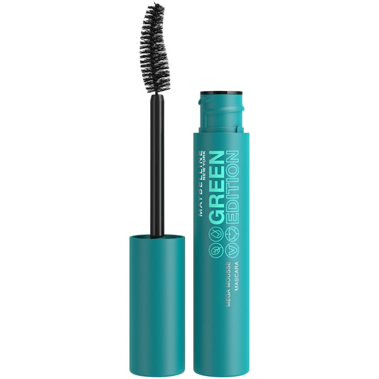 Maybelline Green Edition Mega Mousse Mascara, Blackest Black