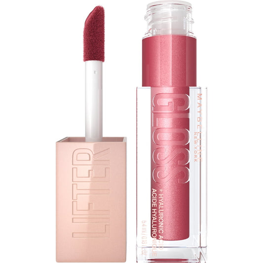 Maybelline Lifter Gloss Lip Gloss Makeup with Hyaluronic Acid, Ruby