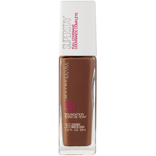 Maybelline Super Stay Full Coverage Liquid Foundation Makeup, Coconut, 1 fl oz