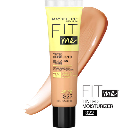 Maybelline fit me tinted moisturizer liquid face tube all skin types