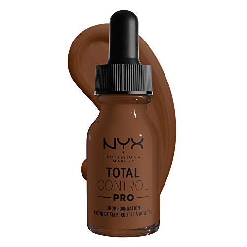 NYX PROFESSIONAL MAKEUP Total Control Pro Drop Foundation, Skin-True Buildable Coverage - Cocoa