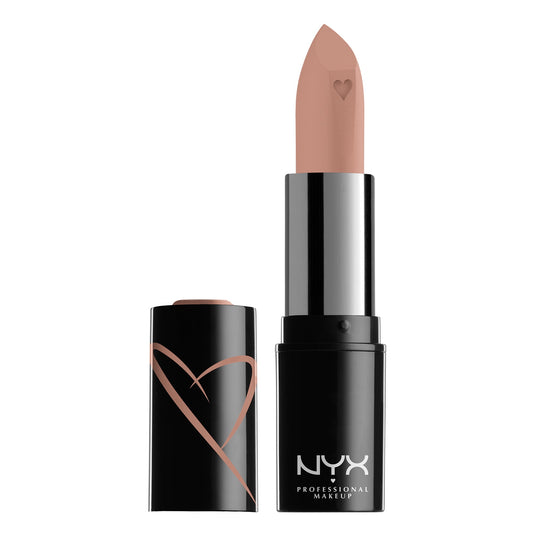 NYX Professional Makeup Shout Loud Satin Lipstick, infused with mango and shea butter, A La Mode