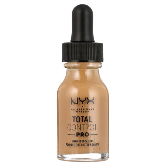 NYX Professional Makeup Total Control Pro Drop Foundation, Skin-true buildable coverage, clean vegan formula, Golden