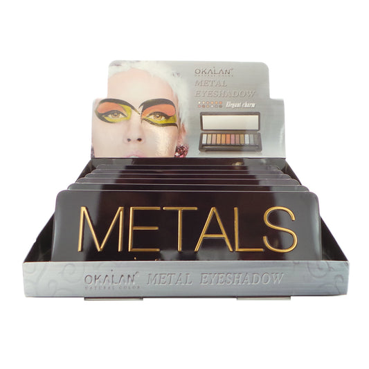okalan-natural-color-metal-eyeshadow-display-set-6-pieces