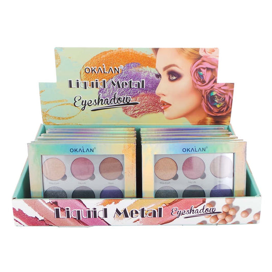 okalan-liquid-metal-eyeshadow-display-set-12-pieces