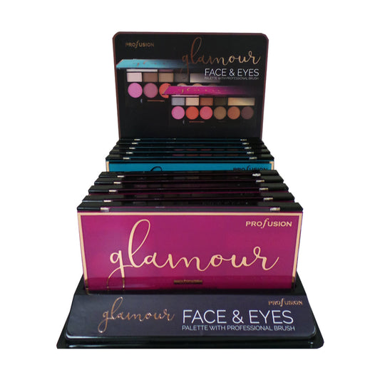 profusion-glamour-16-color-face-eyes-palette-display-set-10-pcs