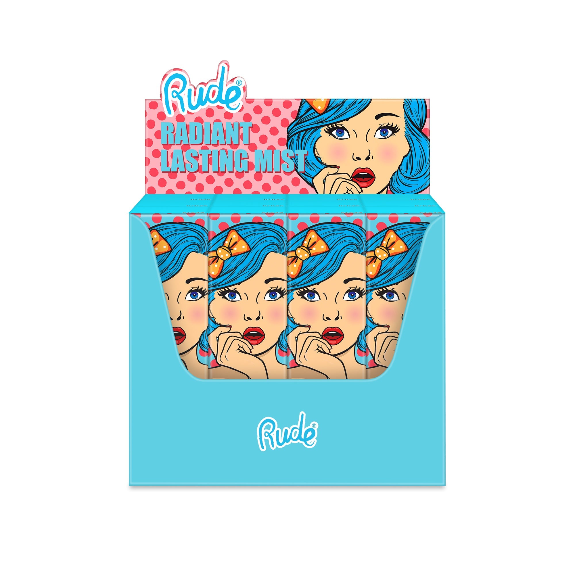 RUDE Radiant Lasting Makeup Mist Display Set, 12 Pieces – Makeup4me