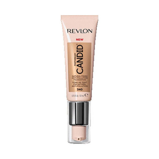 Revlon PhotoReady Candid Natural Finish Anti-Pollution Foundation, 340 True Beige, 0.75 fl oz.