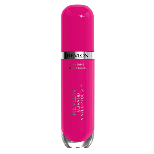 Revlon Ultra HD Vinyl Lip Polish, Liquid Lipstick with Aloe Leaf Extract and Vitamin E , 975 Rule the World, 0.16 oz