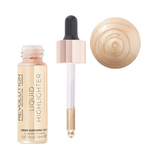 Revolution - Euphoric Gold Liquid Highlighter - Shimmering Buildable Highlighter