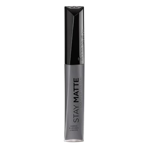 Rimmel London Stay Matte Liquid Lip Color with Full Coverage Kiss-Proof Waterproof Matte Lipstick Formula that Lasts 12 Hours - 850 Shadow, .21oz
