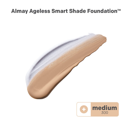 Almay Ageless Smart Shade Liquid Foundation, 300 Medium, 1 fl oz