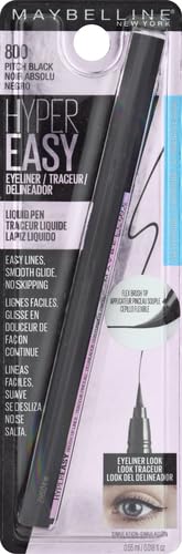 Maybelline EyeStudio Hyper Easy Liquid Eyeliner, Pitch Black