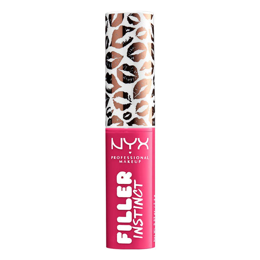 NYX Professional Makeup Filler Instinct Sheer Plumping Lip Balm, Hydrating formula, infused with Hyaluronic Acid and Ginger, Juicy Pout
