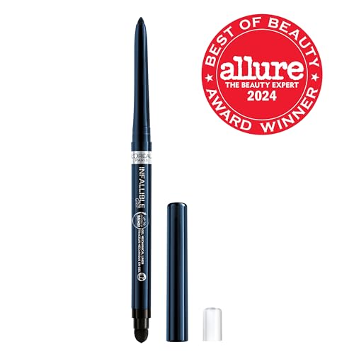 L'Oreal Paris Infallible Grip Mechanical Gel Eyeliner Pencil, Blue Jersey, Waterproof, Smudge-Proof, 0.01 oz