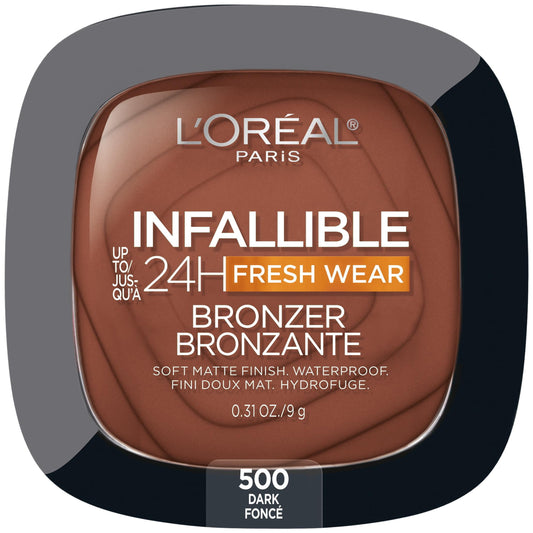 L'Oreal Paris Infallible Soft Matte Bronzer, Dark, 0.31 oz