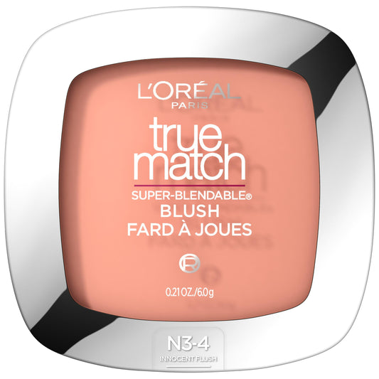 L'Oreal Paris True Match Super Blendable Blush, Powder Texture, Innocent Flush, 0.21 oz