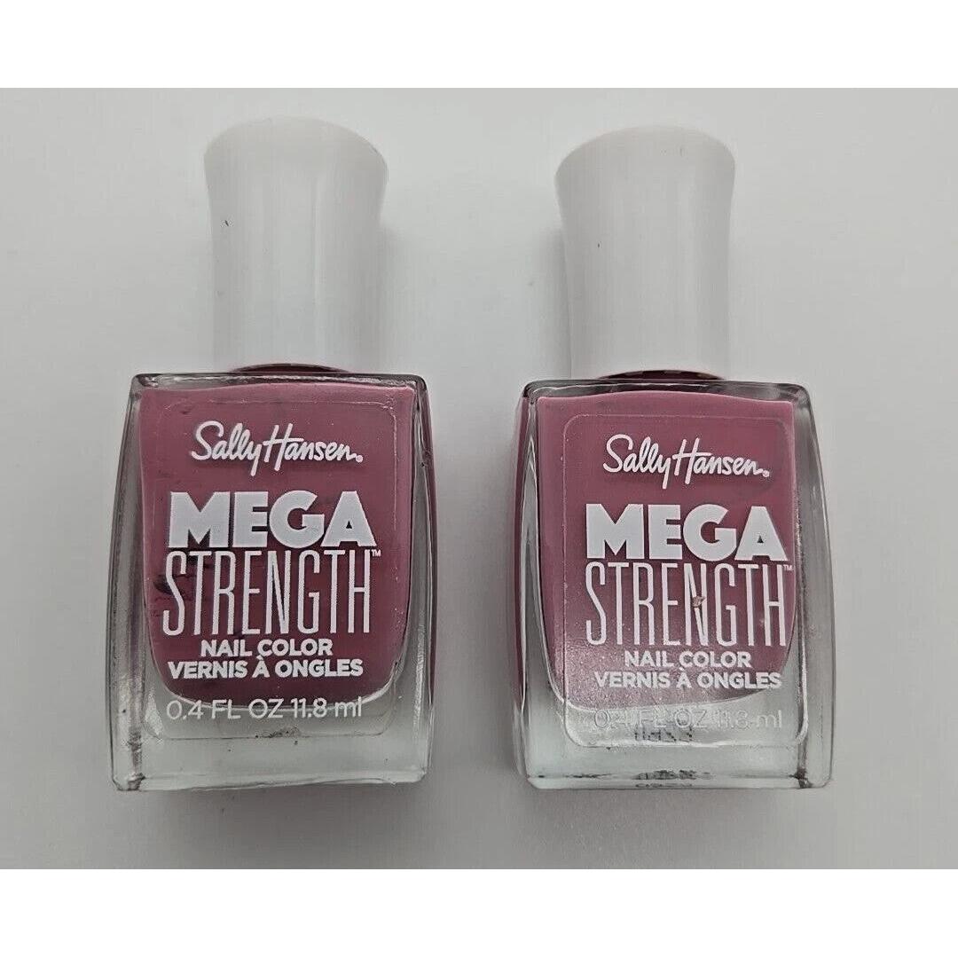(Paquete de 2) Sally Hansen Mega Strength, She Ro, n.° 030 0.4 onzas líquidas
