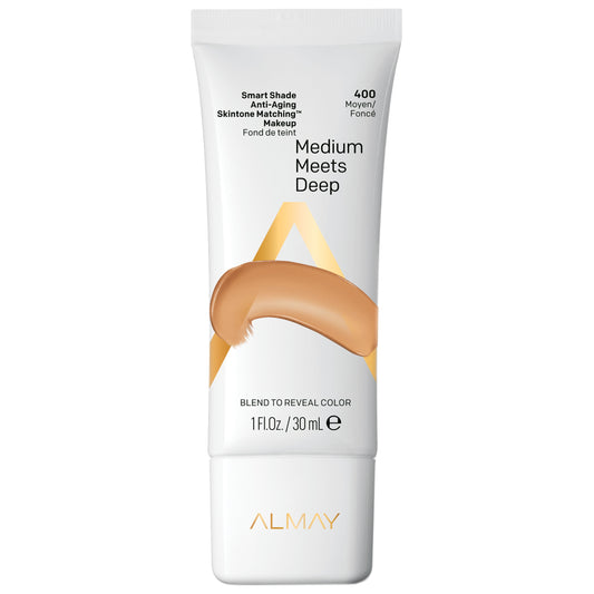Almay smart shade anti-aging makeup, medium meets deep