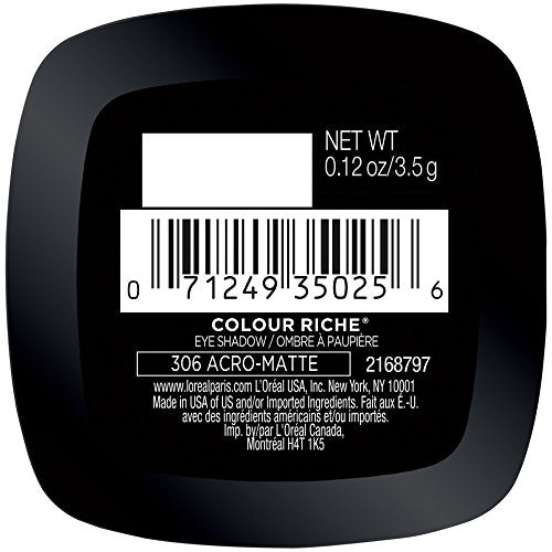 L'Oreal Paris Colour Riche Monos Eyeshadow, Acro-Matte, 0.12 oz.