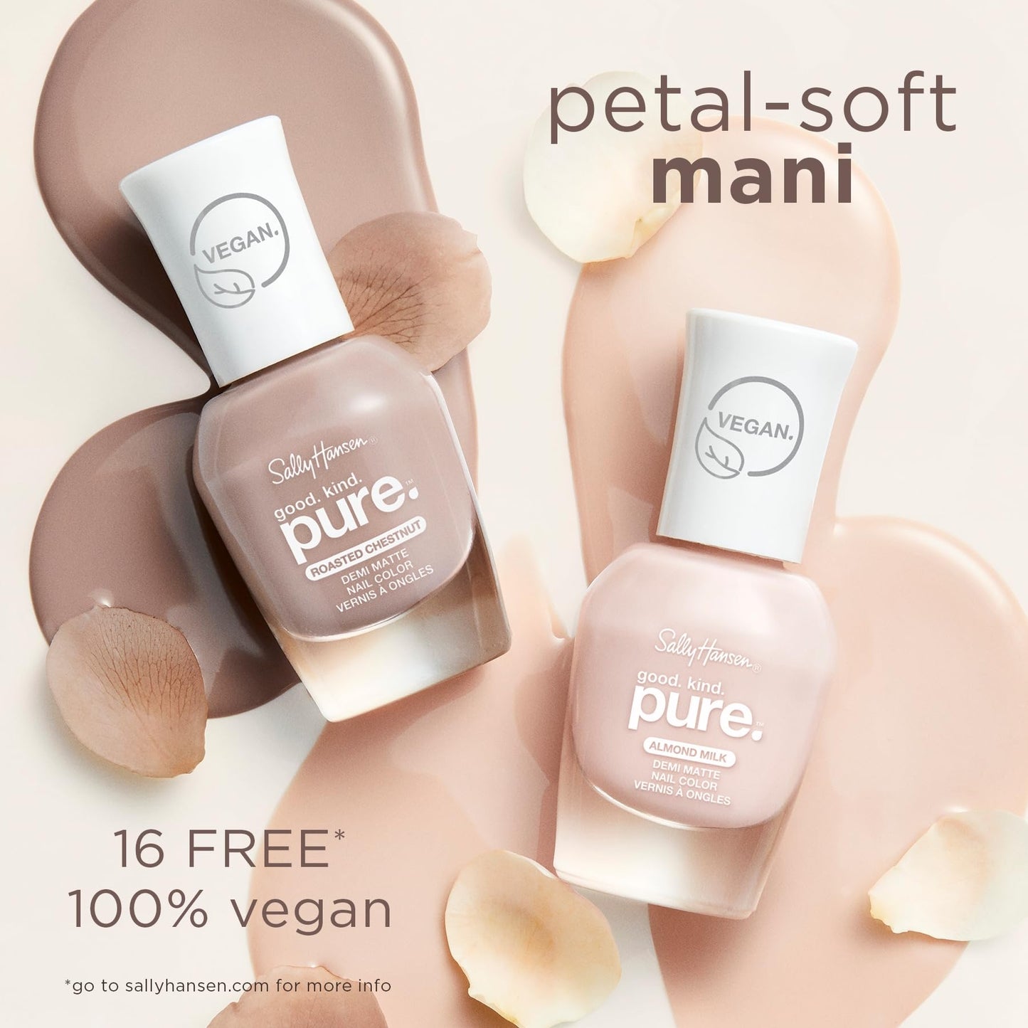 Sally Hansen Good.Kind.Pure. Nail Polish, 20 Almond Milk 0.33 fl oz