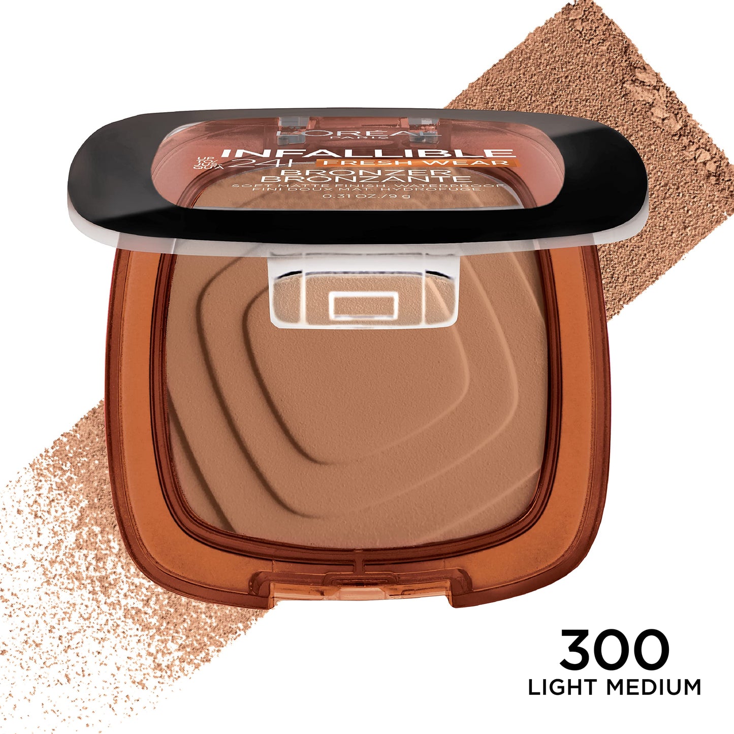 L'Oreal Paris Infallible Soft Matte Bronzer, Light Medium, 0.31 oz