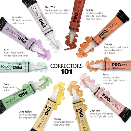 LA Girl Pro Conceal HD Concealer (Color : Yellow Corrector - GC991)