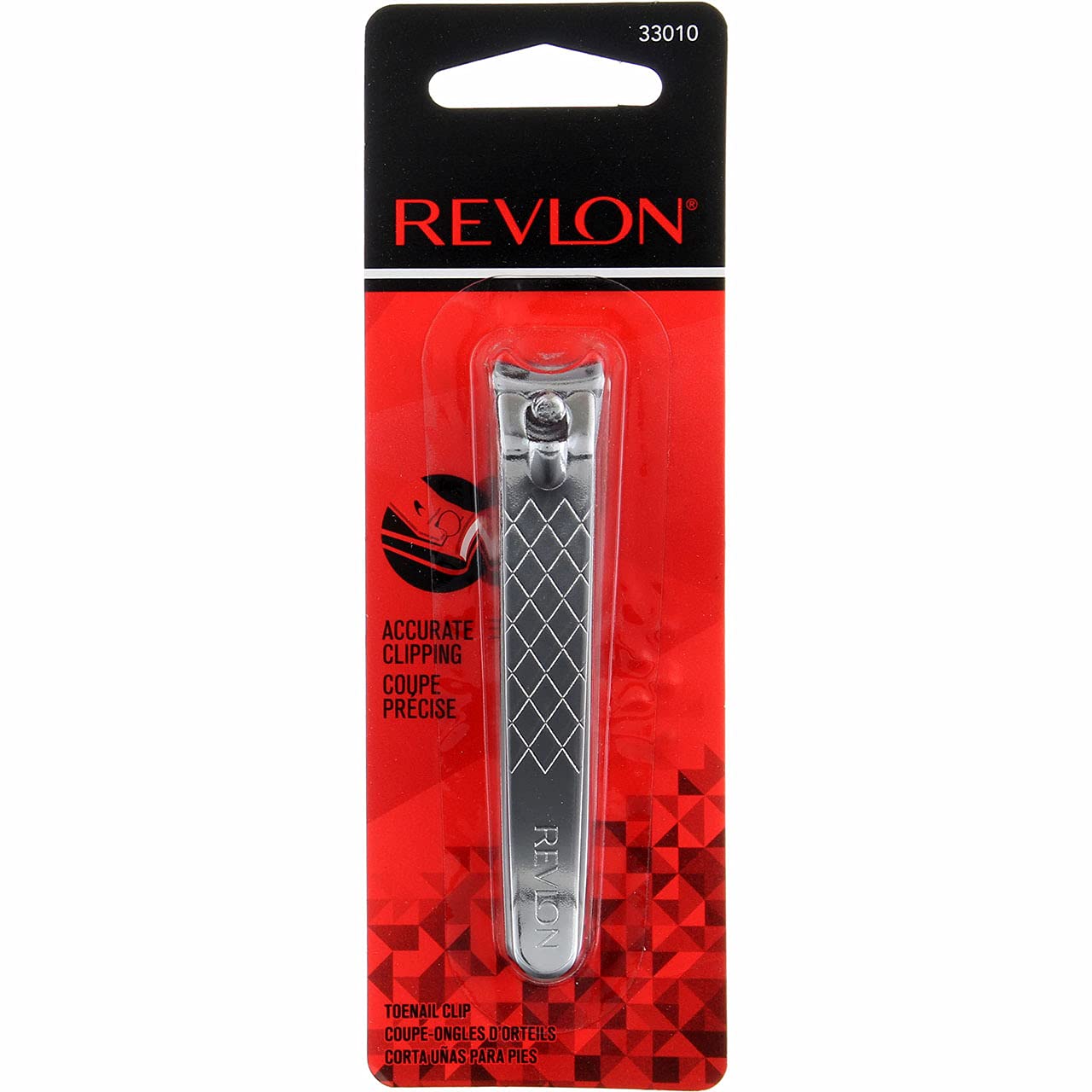 Cortaúñas Revlon Accurate Clipping de acero inoxidable, plateado, 1 unidad