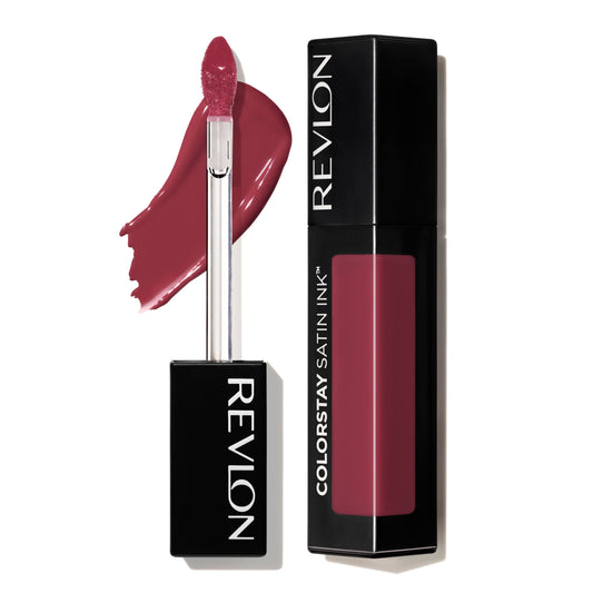 Revlon ColorStay Satin Ink Long Lasting Lipstick with Vitamin E, Silky Sienna, 0.17 fl oz