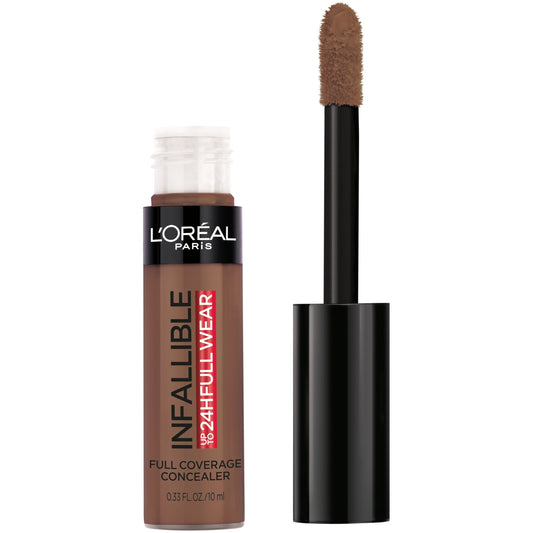 L'Oreal Paris Infallible Full Wear Liquid Concealer, Waterproof, Coffee, 0.33 fl oz
