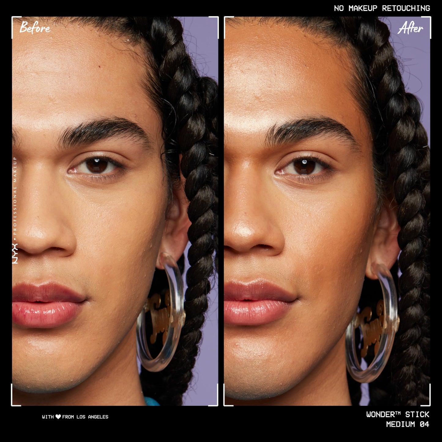 NYX Professional Makeup Wonder Stick, Cream Highlight & Contour Stick, Medium