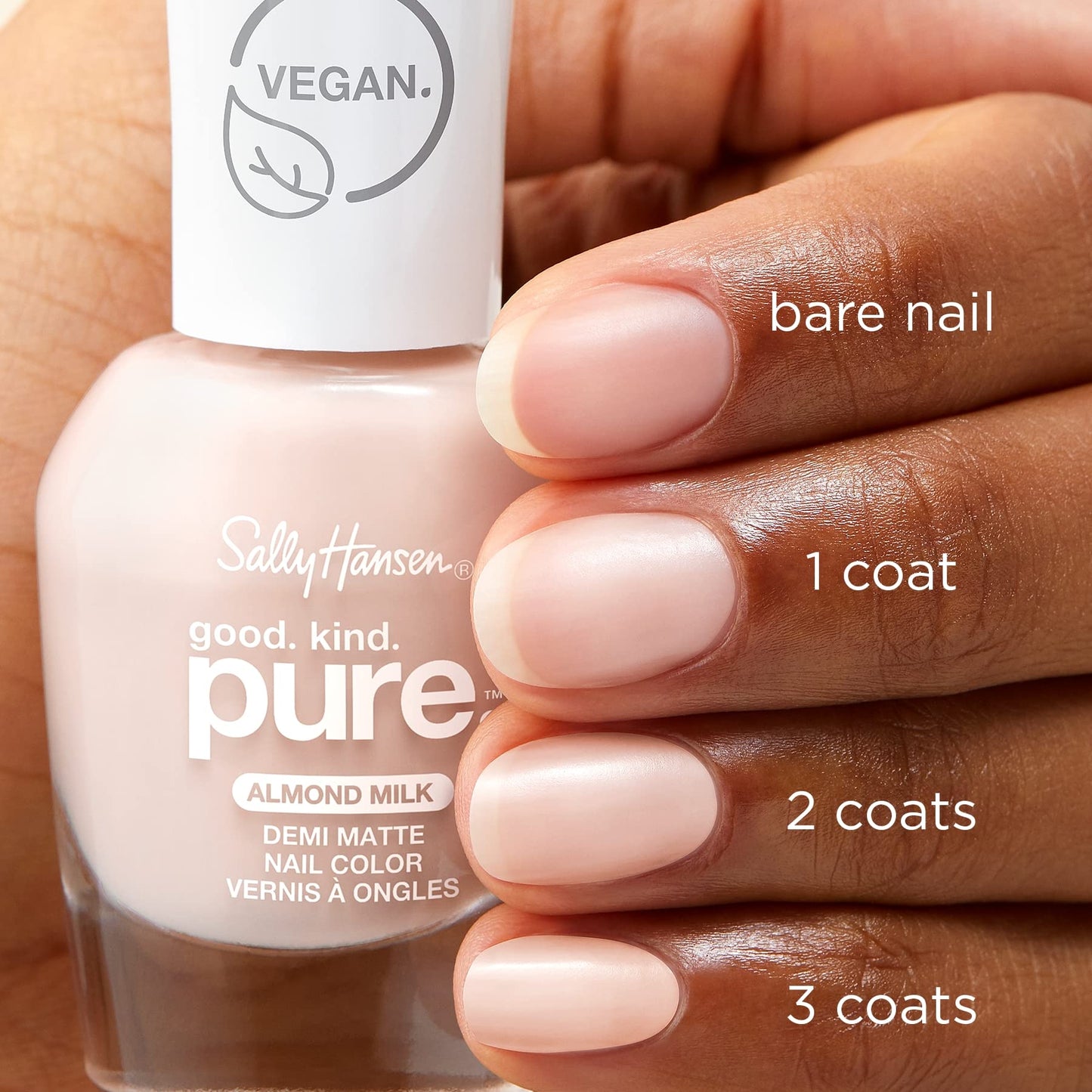 Sally Hansen Good.Kind.Pure. Nail Polish, 20 Almond Milk 0.33 fl oz