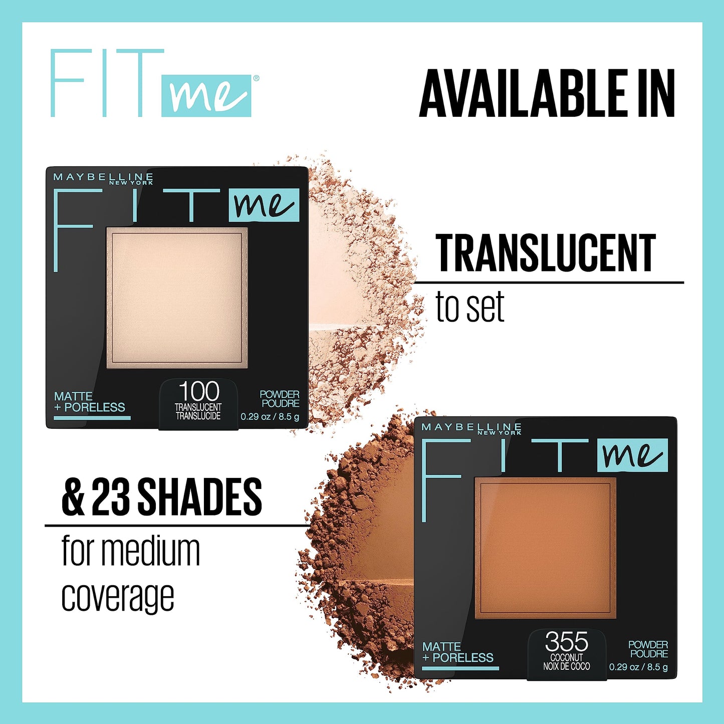 Maybelline New York Matte Fit me! Foundation Powder, 8.5 g, 310 Sun Beige