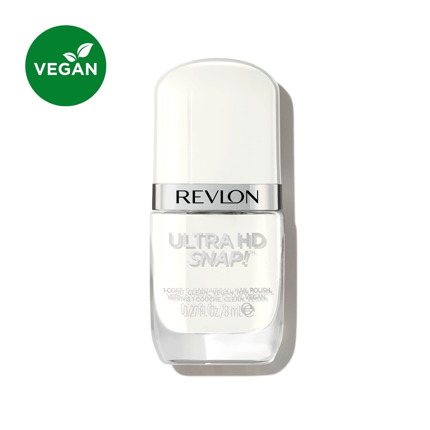 Revlon Ultra HD Snap Vegan Glossy Nail Polish, 001 Early Bird, 0.27 fl oz