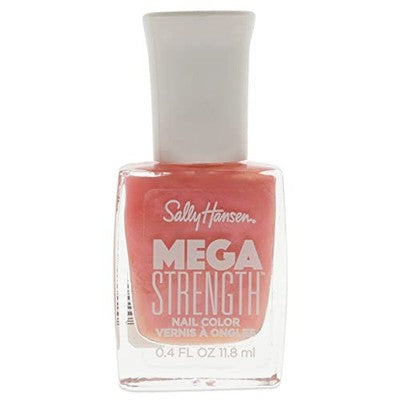 Sally Hansen Mega Strength Nail Polish, Sally Sells Sea Shells, 0.4 Fl Oz