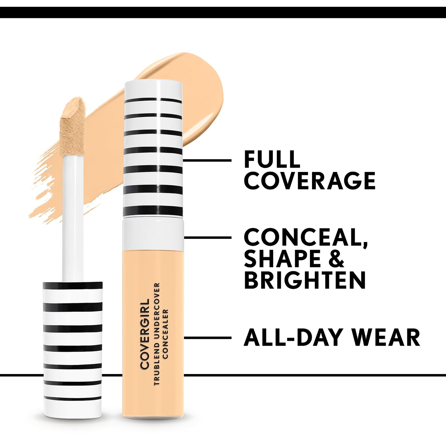 COVERGIRL TruBlend Undercover Concealer, Fair Porcelain, 0.33 oz