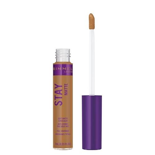 Rimmel London Stay Matte - 512 Amber - Concealer, 24-Hour Wear, Shine Control, Fights Free Radicals, 0.23oz