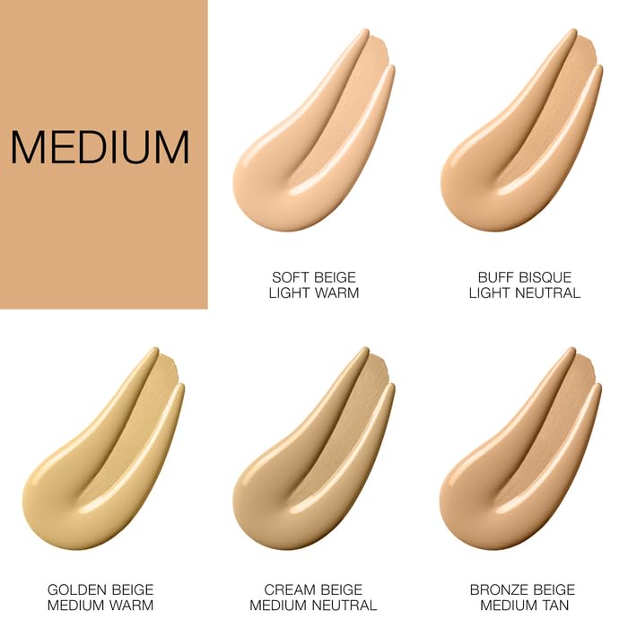 Wet n Wild Photo Focus Dewy Liquid Foundation Makeup, Cream Beige, 1.0 fl oz
