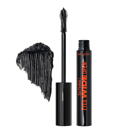 Revlon So Fierce! Eyes Wide Open, Extreme Volume Longwear Mascara, 24hr Wear, 101 Blackest Black, 0.24 fl oz.