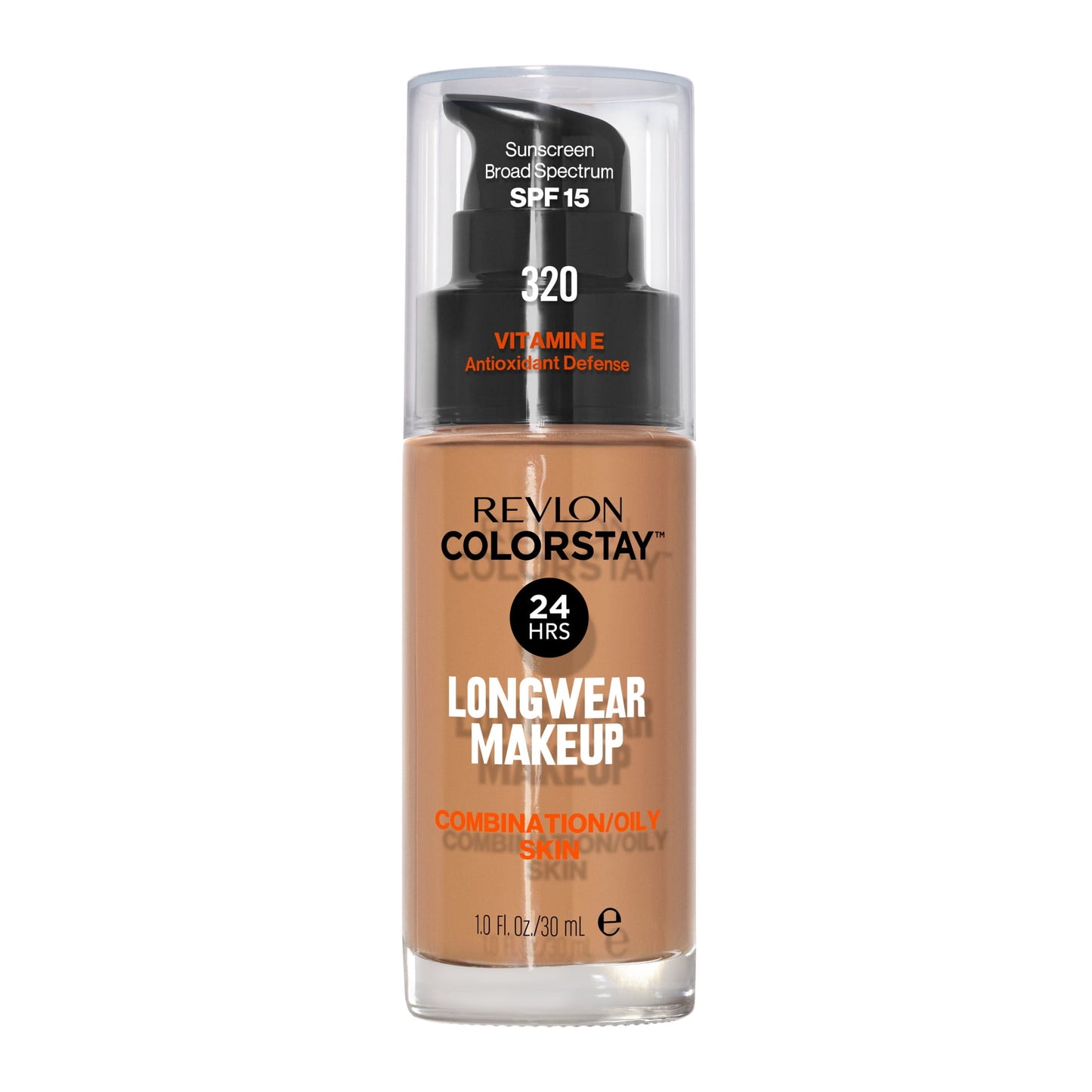 Revlon ColorStay Liquid Foundation Makeup, Matte Finish, Combination/Oily Skin, SPF 15, 320 True Beige, 1 fl oz