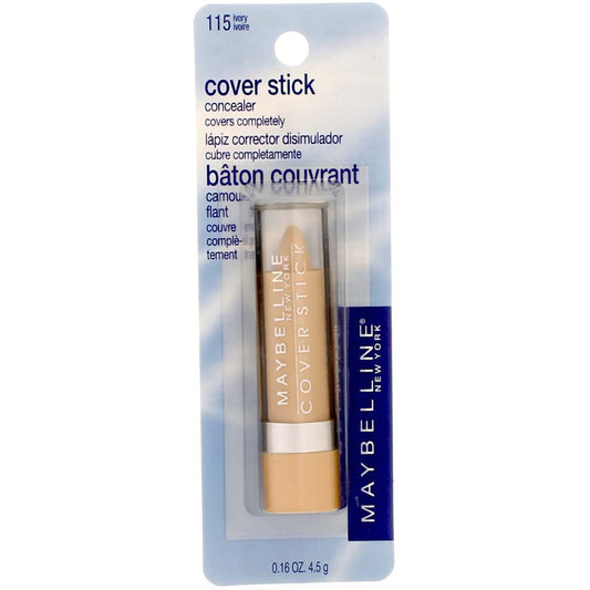 Maybelline Cover Stick Corrector Concealer, Ivory, 0.16 oz