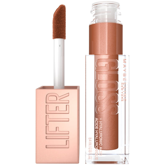 Maybelline Lifter Gloss Lip Gloss with Hyaluronic Acid, Bronze, 0.18 fl. oz.