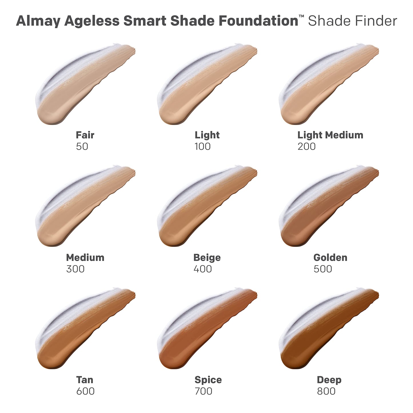 Almay Ageless Smart Shade Liquid Foundation Makeup, 600 Tan, 1 fl oz
