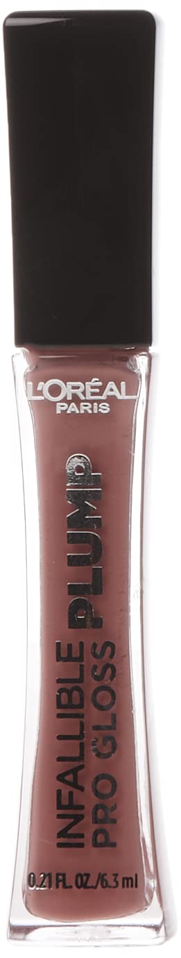 L'Oreal Paris Infallible Pro Gloss Plump Lip Gloss, Moonlit Rose, 0.21 fl oz, Plumping Cream