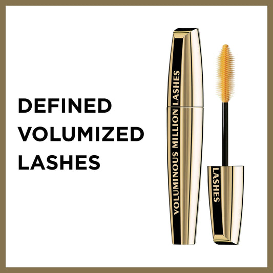 L'Oreal Paris Voluminous Million Lashes Mascara, Black Brown