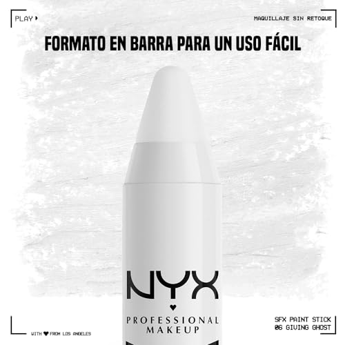 NYX Professional SFX - Barras de pintura facial y corporal blancas