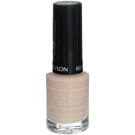 Revlon ColorStay Gel Envy Longwear Nail Polish, with Built-in Base Coat & Glossy Shine Finish, in Pink, 015 Up In Charms, 0.4 oz