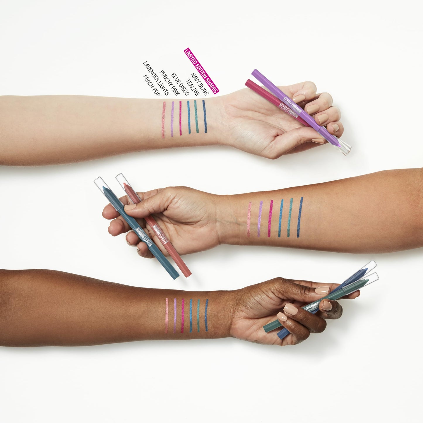 Maybelline Tattoo Gel Pencil Waterproof Longwear Eyeliner, Punchy Pink, 0.04 oz